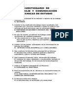 Cuestionario de Lengjuaje y Comunicación