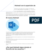 La evolución de Hotmail frente a la llegada de Gmail