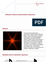 Diffraction Patterns behind Various Apertures