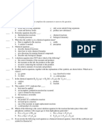 Chapter - 11 - Practice - Test - CHEMICAL REACTION