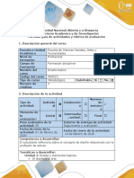 Guía de Actividades y Rúbrica de Evaluación - Tarea 1 - Reconocimiento. El Diseñador y El Artista