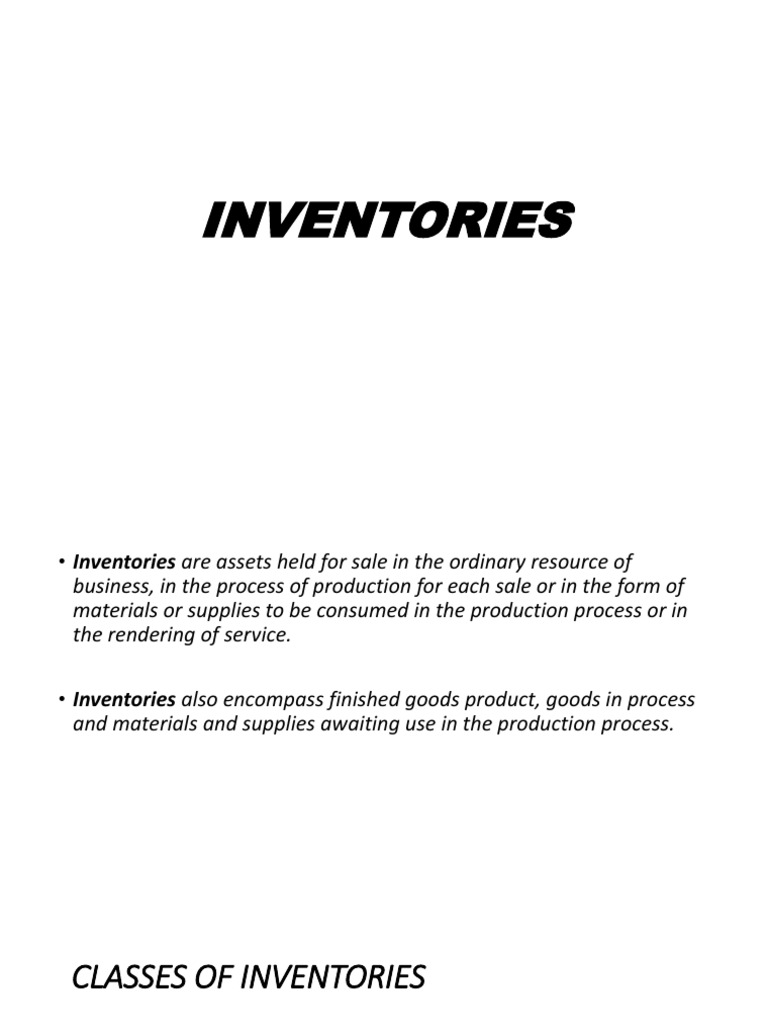 Understanding Inventory Types and Costs | PDF | Inventory | Market ...