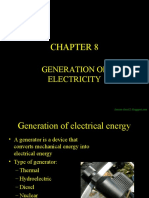 Chapter 8: Generation of Electricity