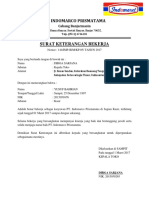 Surat Keterangan Kerja