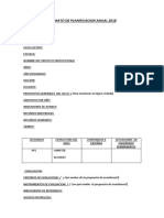 Formato de Planificacion Anual, Secuencia Didactica y Proyecto 2018-1
