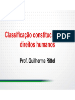 Classificação dos direitos humanos na CF/88