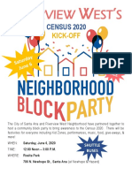 Block Party Announcement With Date Info