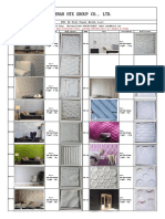 HTX 3D Wall Panel Mold List