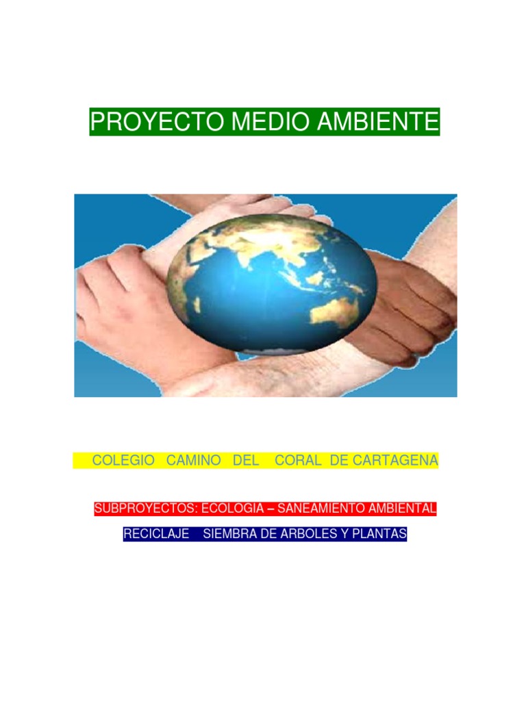 Proyecto Medio Ambiente PDF | PDF | Residuos | Naturaleza
