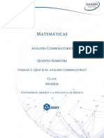 MT - MACO - U1Que Es El Analisis Combinatorio PDF