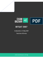 Bitsat 2007