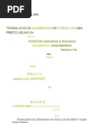 TRABALHOS DE QUIMBANDA NA FORÇA DE UM PRETO VELHO
