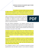 Oportunidades para productores mexicanos de exportación según el tratado de libre comercio en Japón