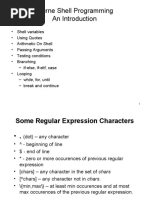 Bourne Shell Programming An Introduction