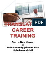 Translation Career Training Brochure
