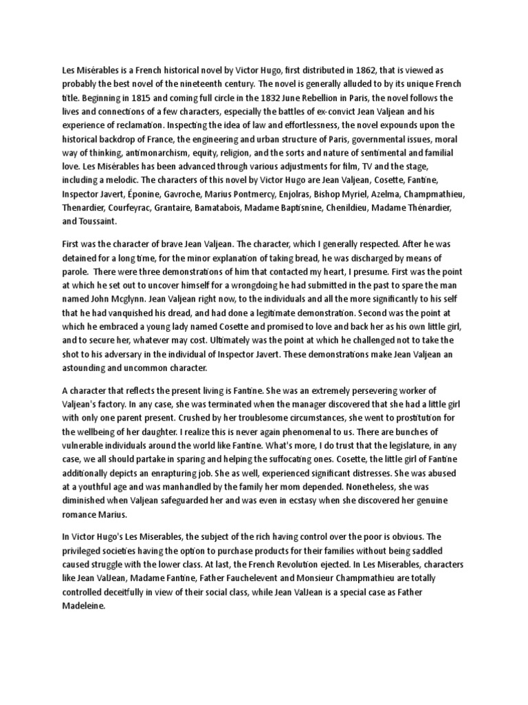 Les Misérables | PDF | Les Misérables | Cosette