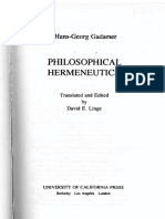 Hans-Georg Gadamer, David E. Linge, David E. Linge-Philosophical Hermeneutics-University of California Press (2008) - 001 PDF