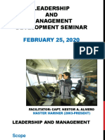 Management and Leadership Seminar