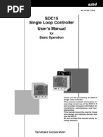 SDC15 Single Loop Controller User's Manual: For Basic Operation