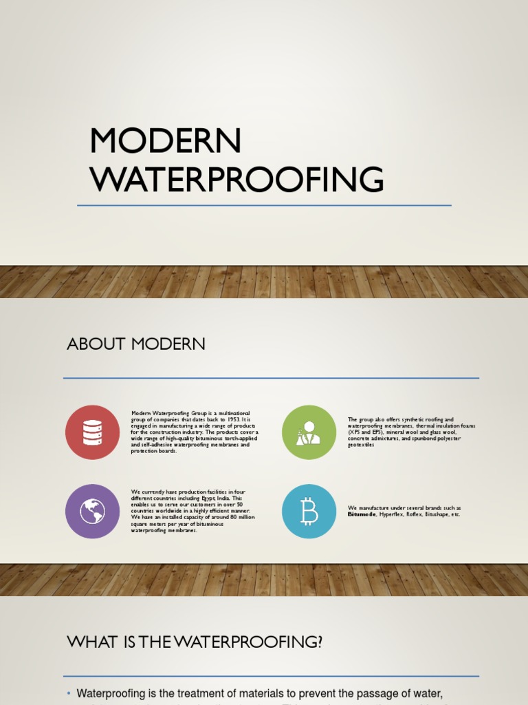 Modern Waterproofing Solutions Overview | PDF