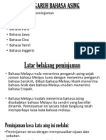 Pengaruh Bahasa Asing