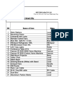 AECOM Tirupati Smart City Office Inventory