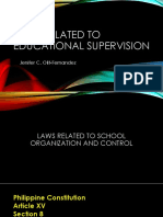 Educational Supervision: Legal Basis