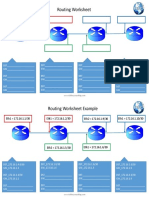 Routing Worksheet PDF