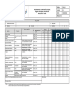 Registro de Limpieza y Desinfección