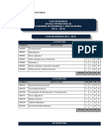 Plan de estudios Ingeniería Seguridad Minera