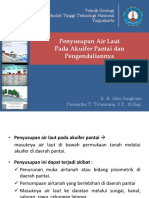 Teknik Geologi dan Penyusupan Air Laut