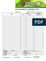 Reading Assessment-Form