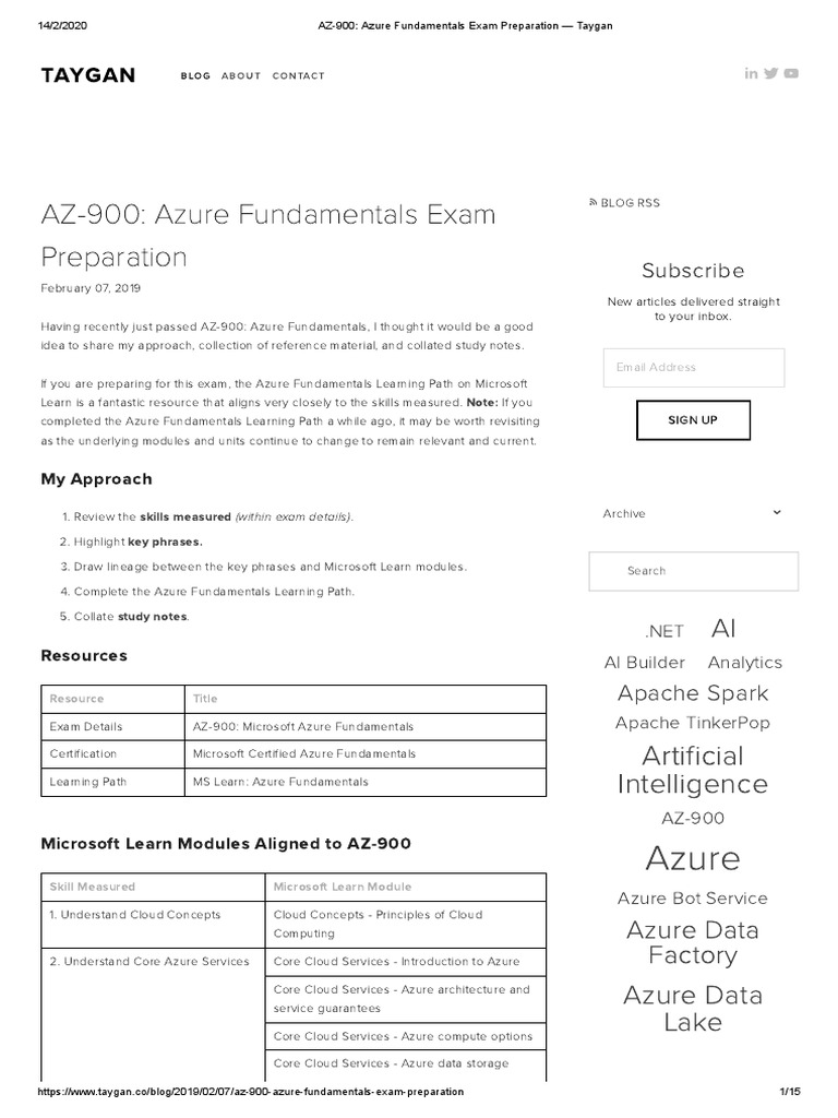 AZ-900 Lerntipps