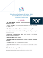 Candidaturas BNG