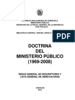 Indice General y Lista de Abreviatura de La Doctrina Del M.P. 1969-2008 PDF