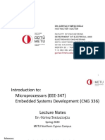 Intro Microprocessors Embedded Systems Lecture Presentation 1 PDF