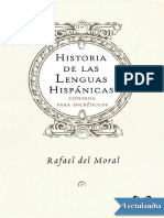 Historia de Las Lenguas Hispanicas - Rafael Del Moral