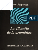 Jespersen, Otto - La Filosofía de La Gramática PDF