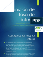 Definición de Tasa de Interés