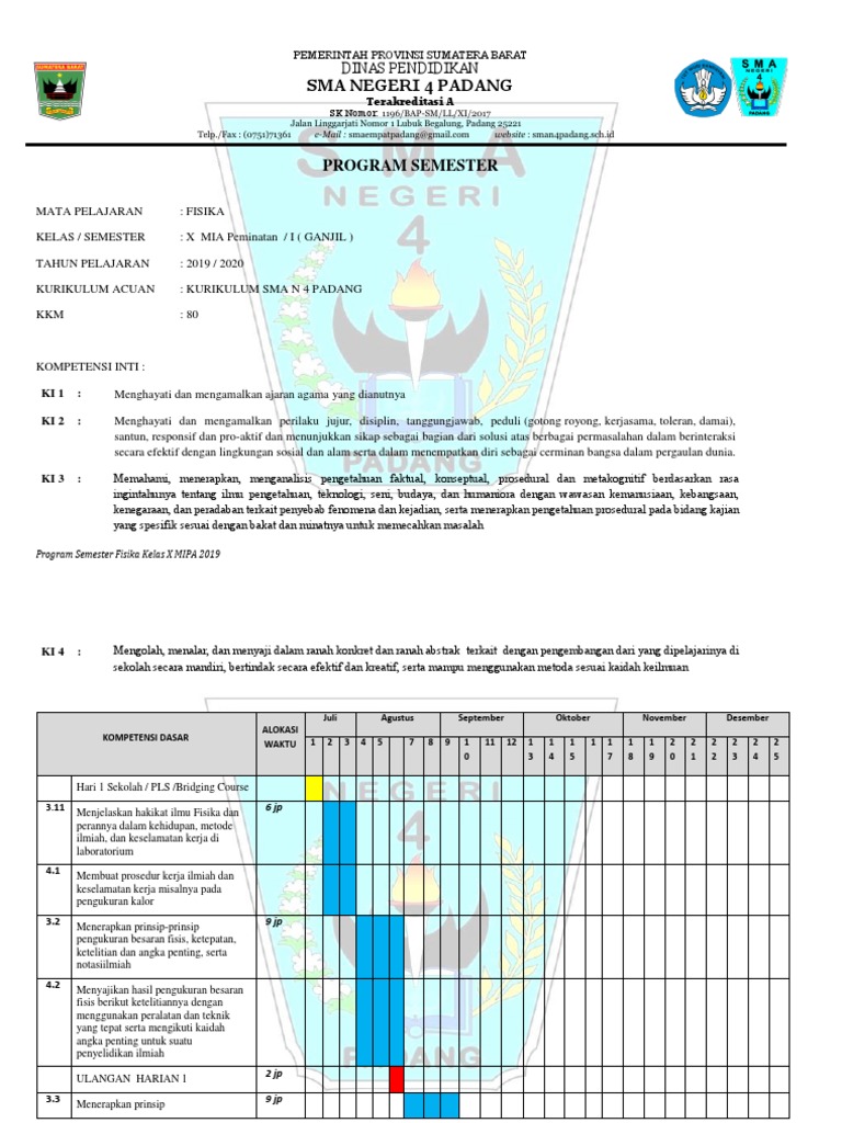 Prosem Sem 1 | PDF