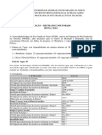 Edital Mestrado e Doutorado PPGFIL 2020.1