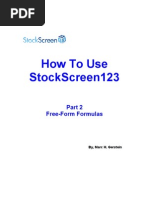 Stock Screener 123 Free Form Tutorial