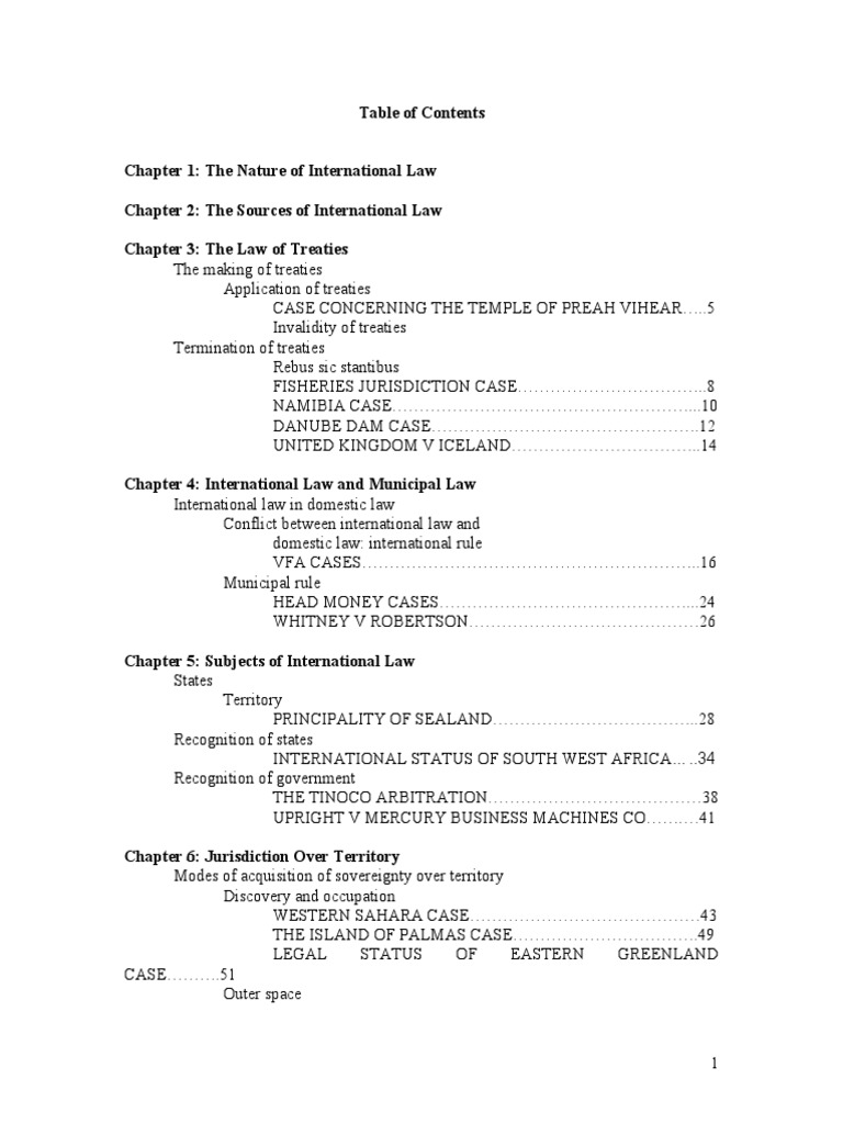 International Law Digest | PDF | Treaty | Ratification