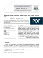 2012 Full Scale Lateral Behaviour of Monopiles in Granular Marine