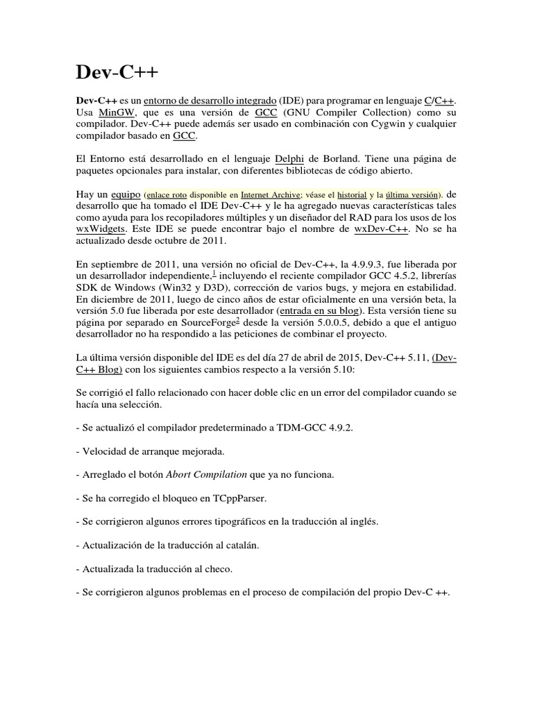 Dev C++ | PDF