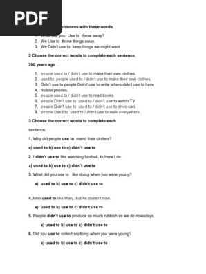 1 Complete The Sentences With These Words Docx