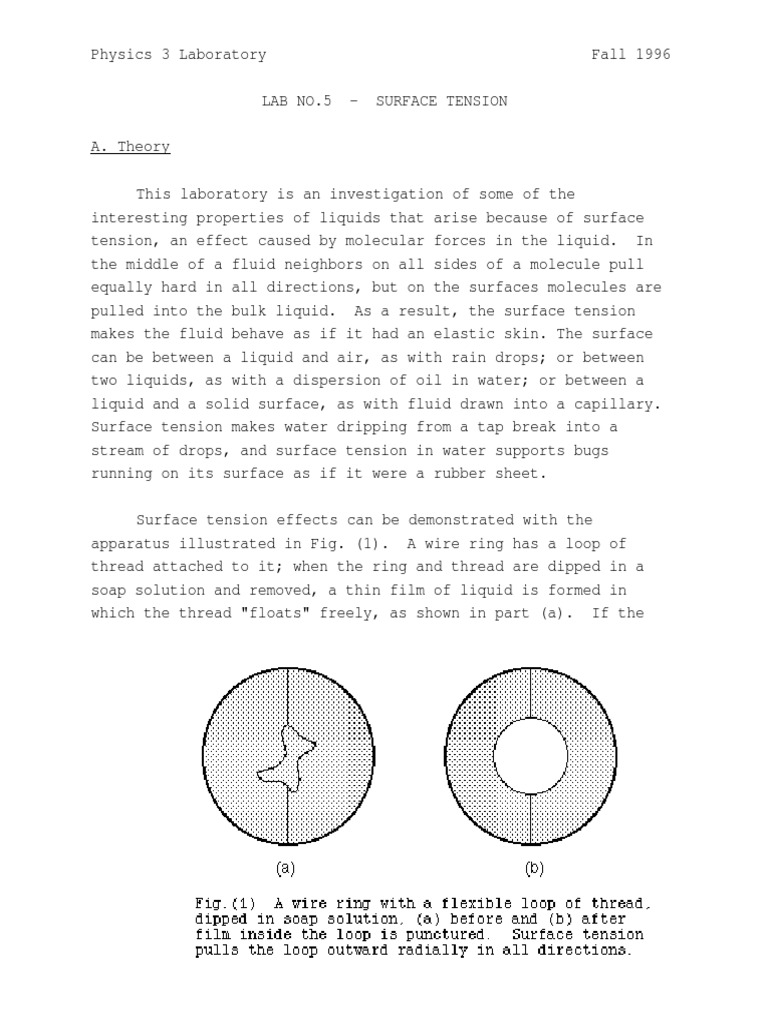 Understanding Surface Tension Through Hands-On Experimentation: An
