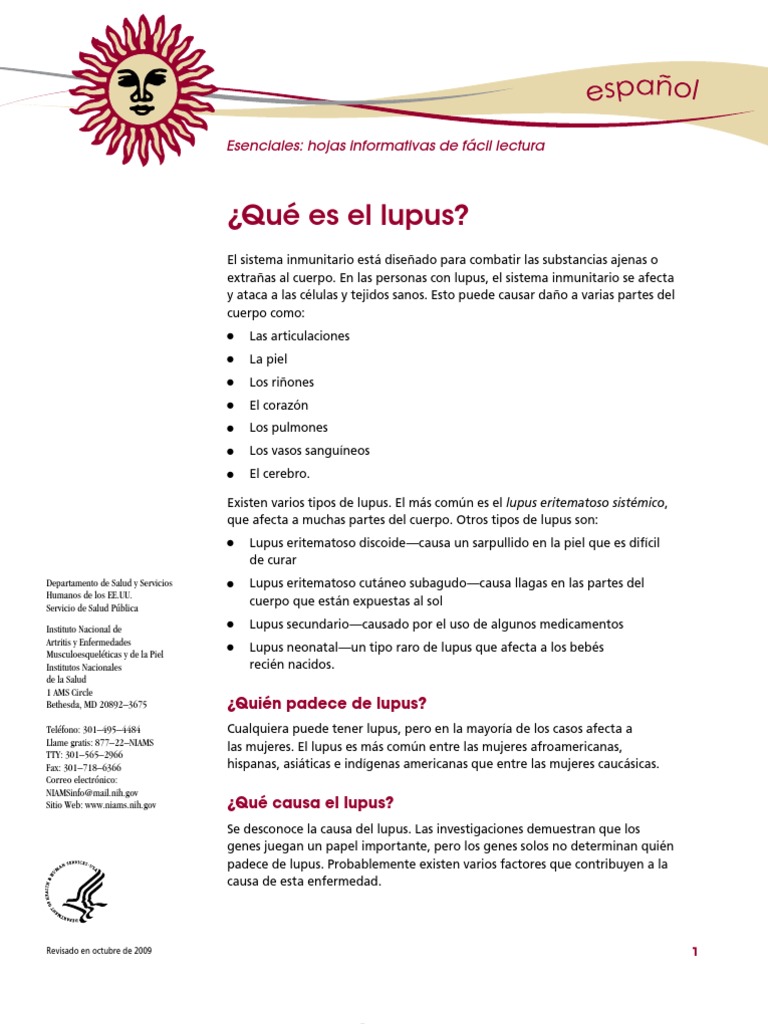 Lupus Ff Espanol Systemic Lupus Erythematosus Pregnancy