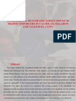 Occupational Health and Safety Issues of Traffic Enforcers