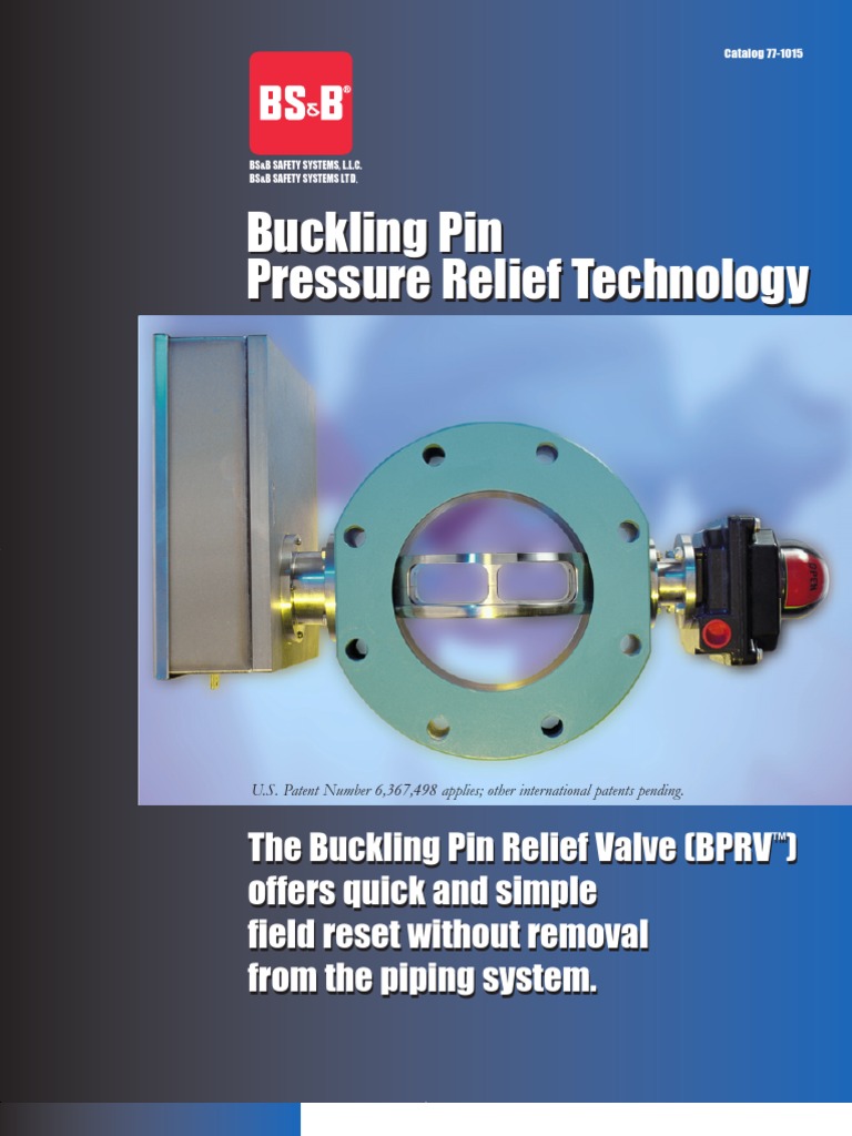 Buckling Pin Pressure Relief Technology | PDF | Lever | Valve
